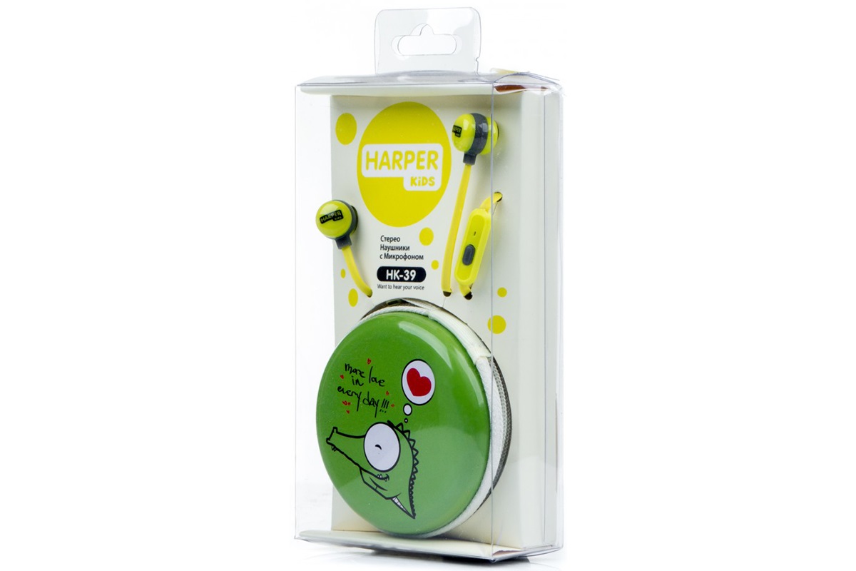 Наушники HARPER KIDS HK-39 Green																		 — описание, фото, цены в интернет-магазине PT Stores