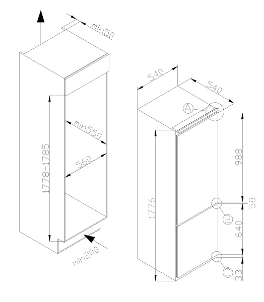 Купить Встраиваемый холодильник HANSA BK 318.3 V — Фото 2