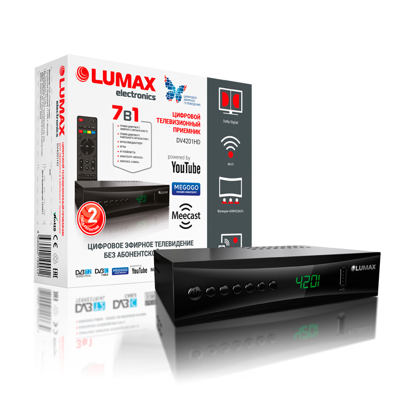 ТВ Тюнер LUMAX DV4201HD																		 — описание, фото, цены в интернет-магазине PT Stores