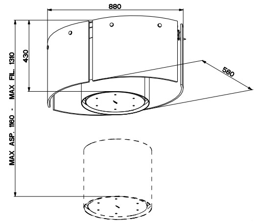 Купить Островная вытяжка FABER NEST EVO PLUS — Фото 3