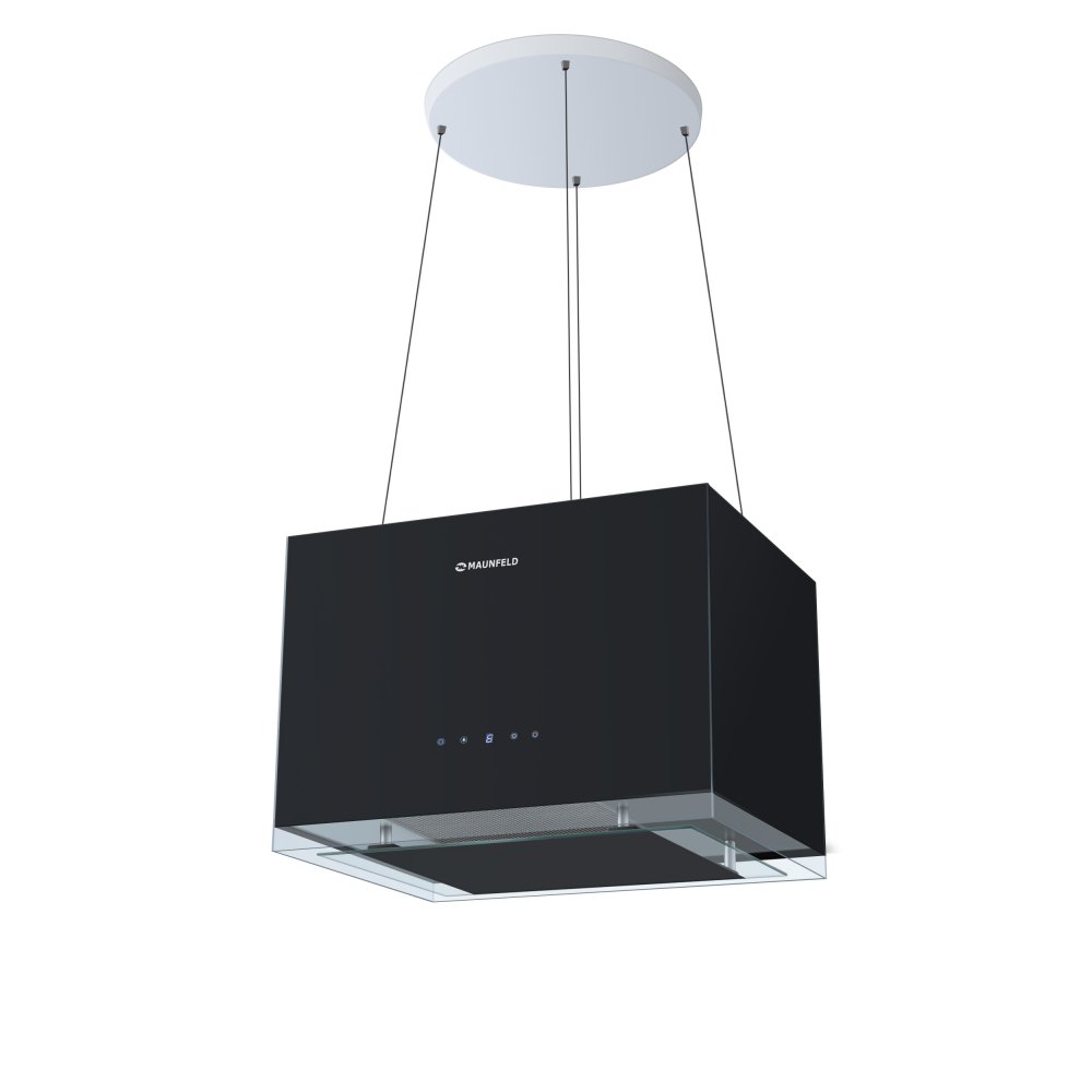 Островная вытяжка MAUNFELD BOX ROPE (ISLA) 50 черное стекло																		 — описание, фото, цены в интернет-магазине PT Stores