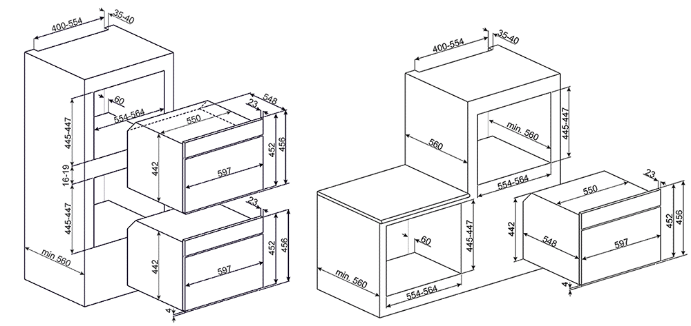 Купить Встраиваемая СВЧ печь SMEG SF4750MPO — Фото 5