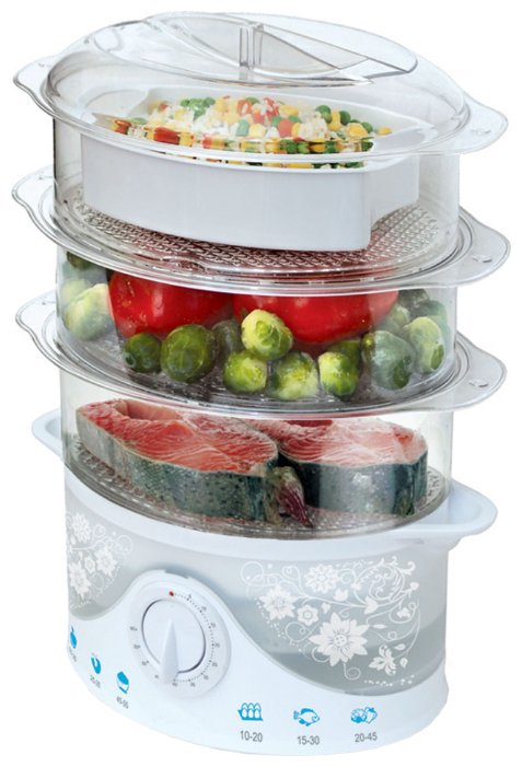 Пароварка POLARIS PFS0301Floris																		 — описание, фото, цены в интернет-магазине PT Stores