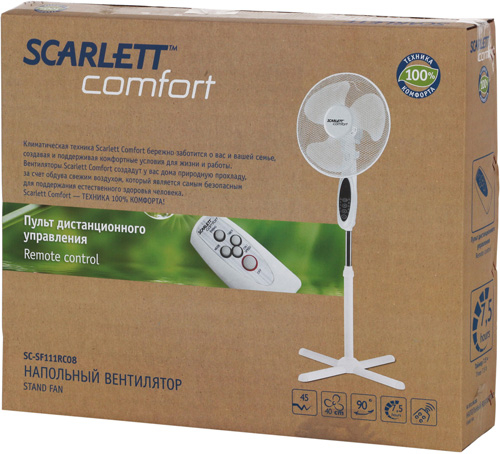Купить Вентилятор Scarlett SC-SF111RC08 белый — Фото 7