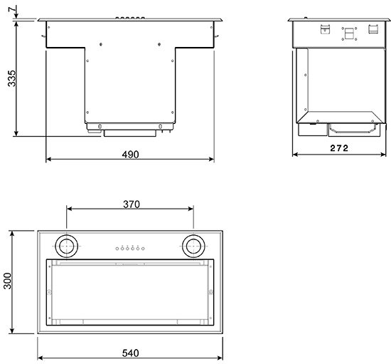 Купить Вытяжка встраиваемая SMEG KSEG58PXE — Фото 4