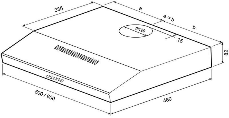 Купить Плоская вытяжка SHINDO ITEA 60 SS — Фото 2