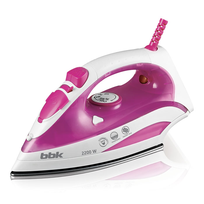 Утюг BBK ISE-2200 розовый																		 — описание, фото, цены в интернет-магазине PT Stores