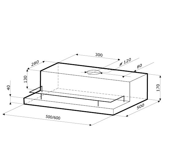 Купить Плоская вытяжка KRONA MILA 600 WHITE/gold 3P — Фото 2