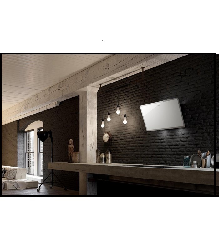 Купить Наклонная вытяжка FABER GLAM-LIGHT A80 WH/GL EVO — Фото 2