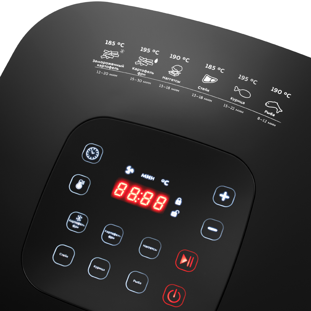 Купить Аэрогриль Kitfort KT-2217 бел/черн — Фото 3