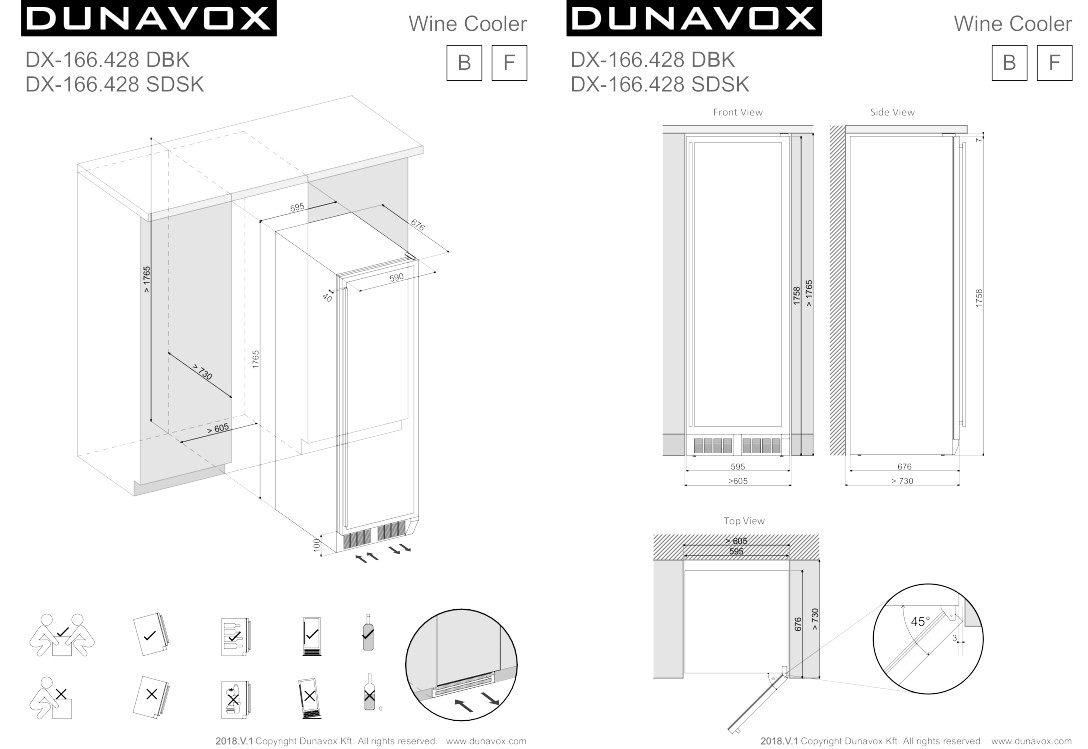 Купить Винный шкаф DUNAVOX DX-166.428DBK — Фото 4