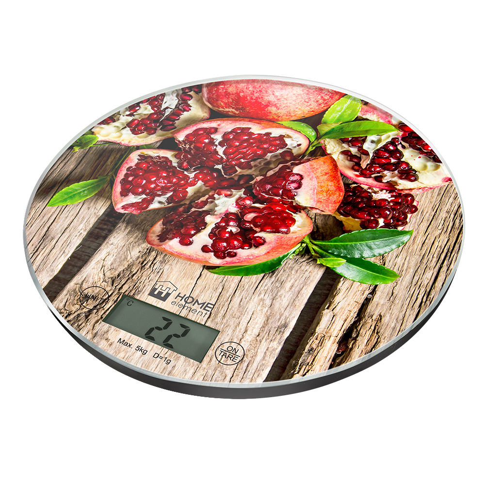 Кухонные весы HOME-ELEMENT HE-SC933 сочный гранат																		 — описание, фото, цены в интернет-магазине PT Stores