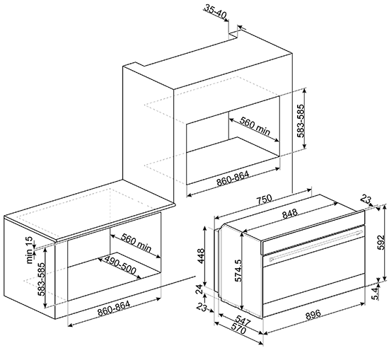 Купить Электрический духовой шкаф SMEG SFP9395X1 — Фото 5