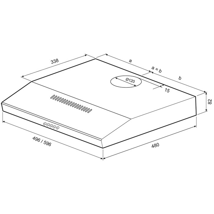 Купить Плоская вытяжка KRONA ERMINA 600 white PB — Фото 2