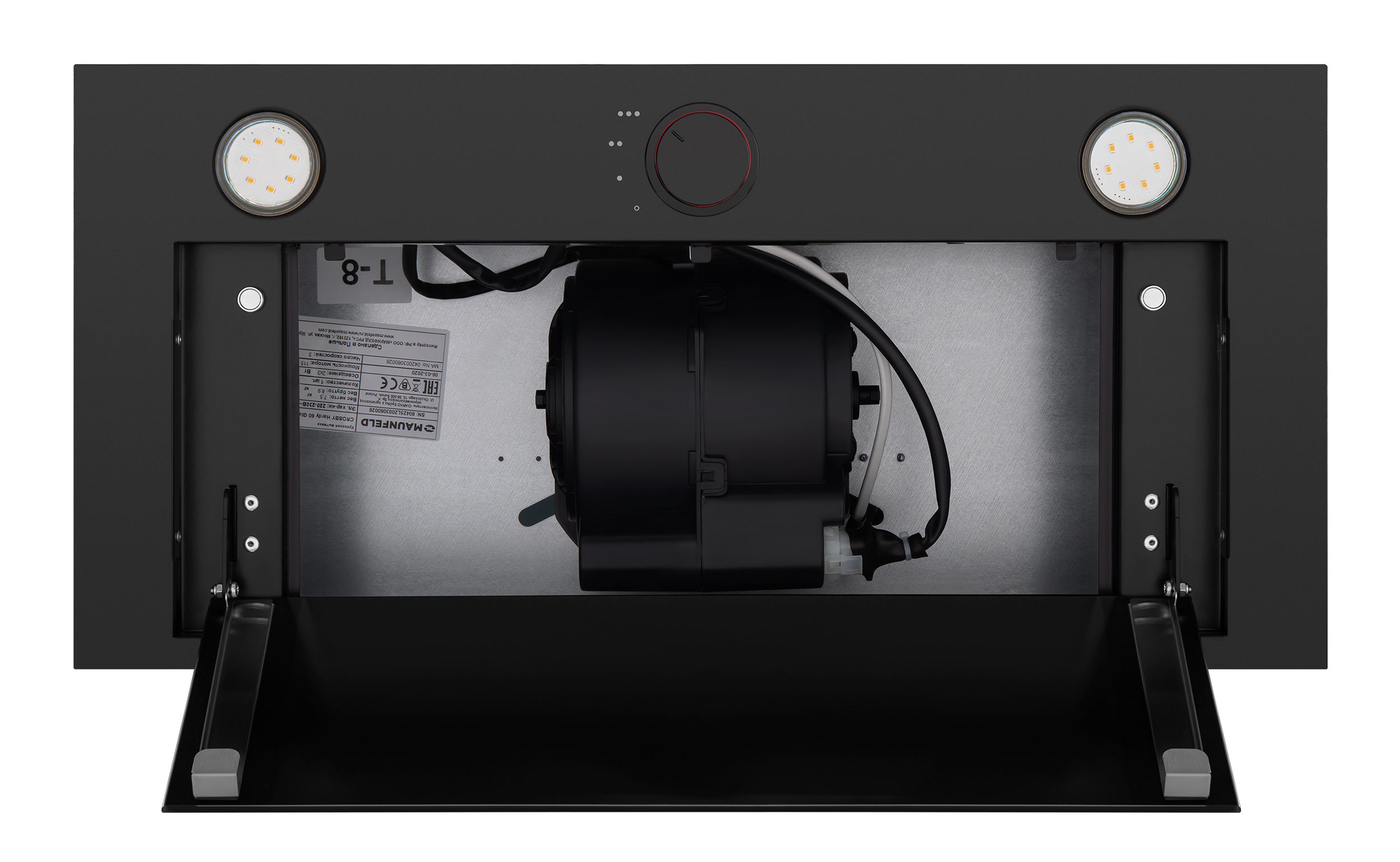 Купить Вытяжка встраиваемая MAUNFELD CROSBY ROCKY 60 черное стекло — Фото 5