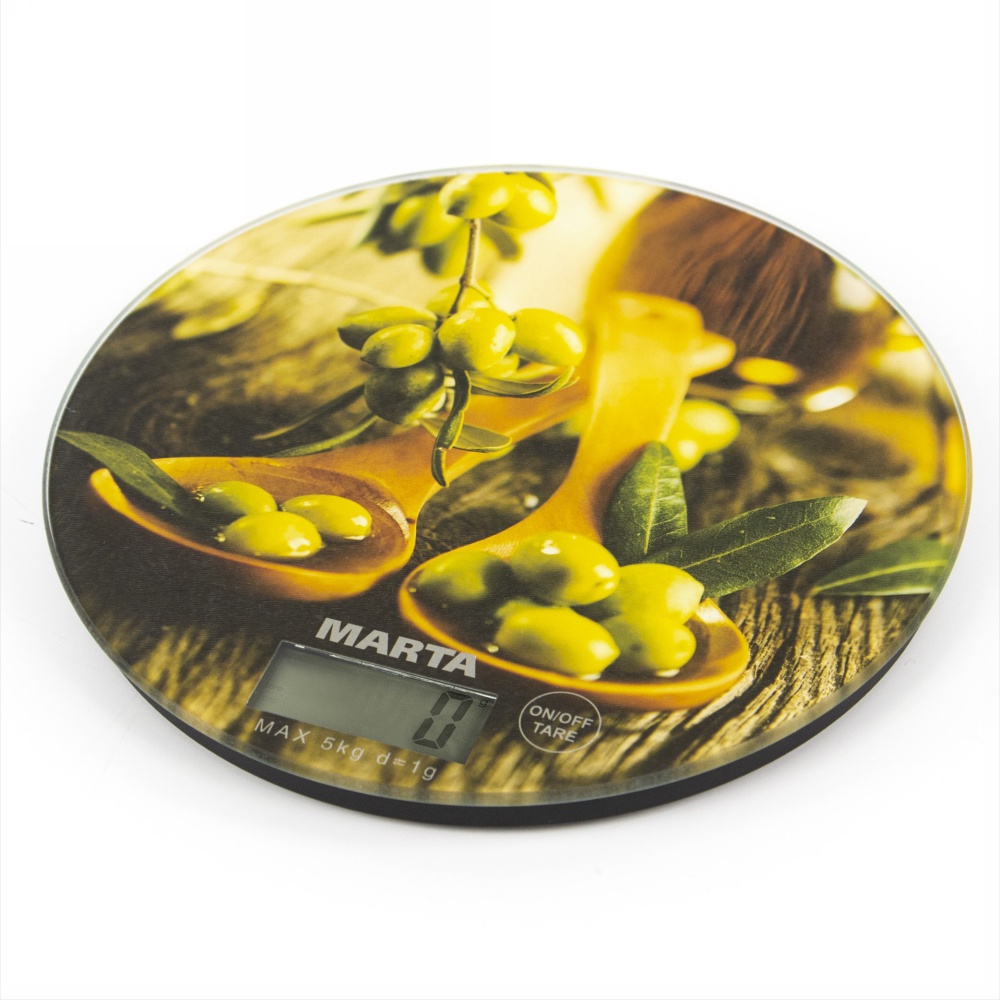 Кухонные весы MARTA MT-1635 олива																		 — описание, фото, цены в интернет-магазине PT Stores