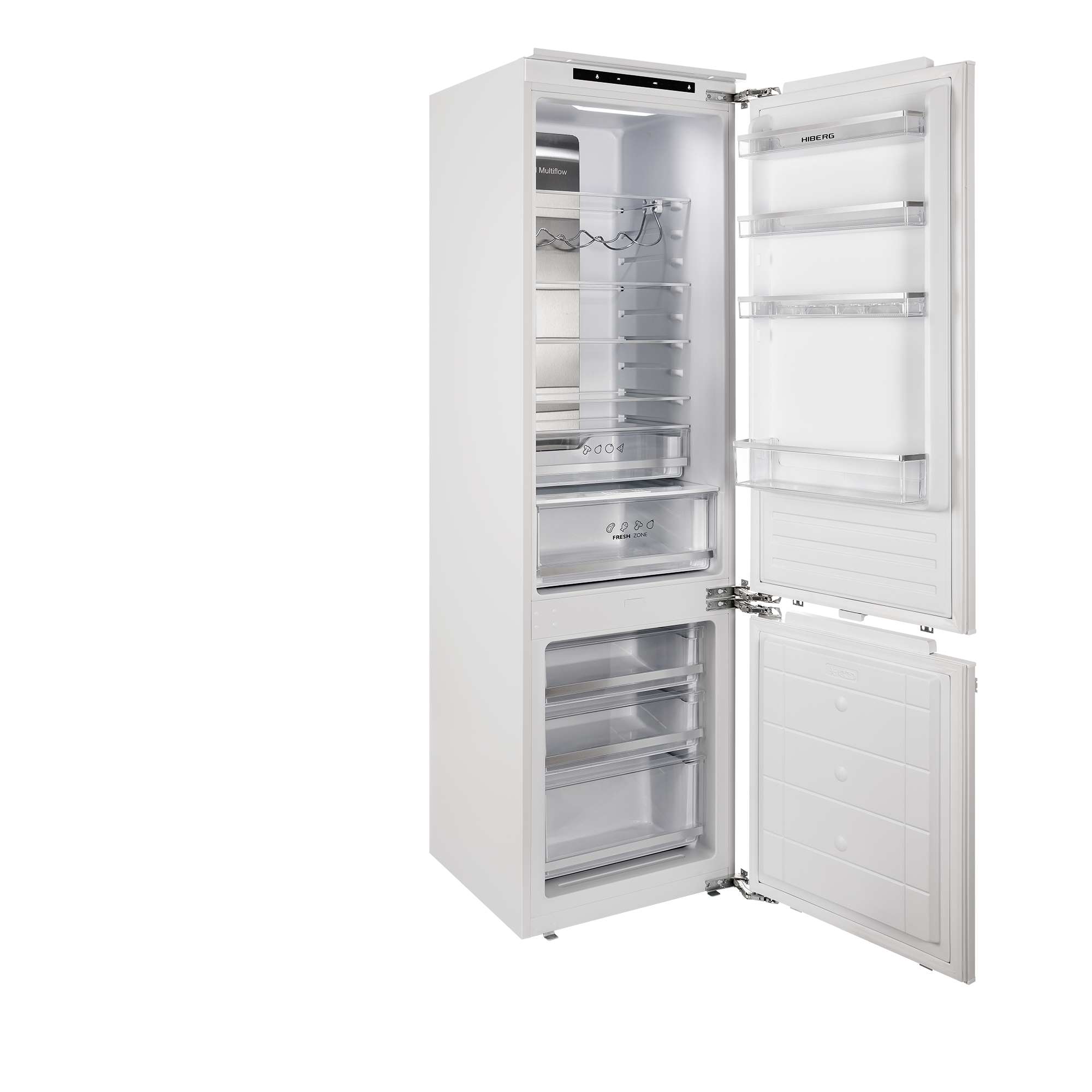 Купить Встраиваемый холодильник HIBERG RFCB-455F NFW inverter — Фото 4