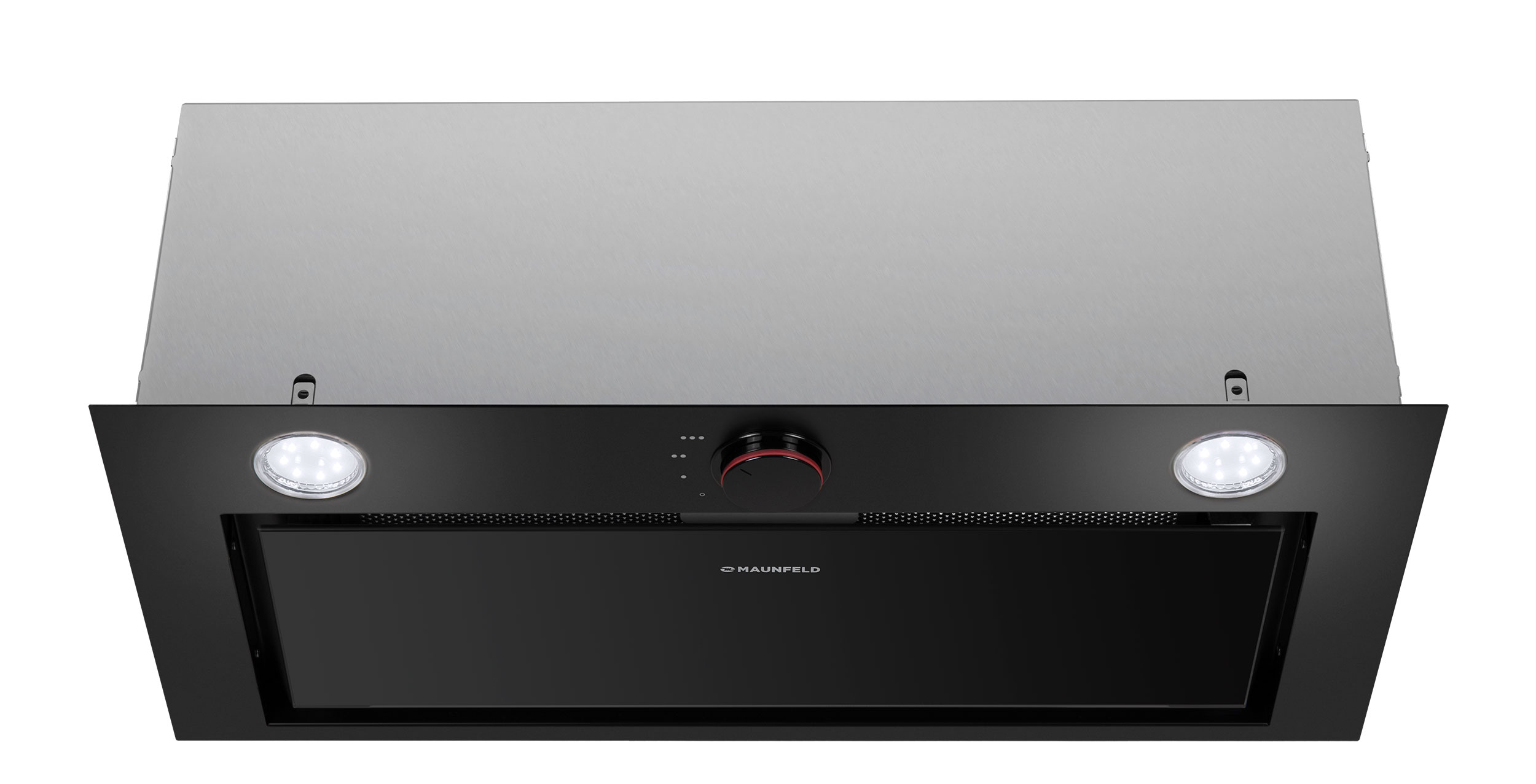 Купить Вытяжка встраиваемая MAUNFELD CROSBY ROCKY 60 черное стекло — Фото 2