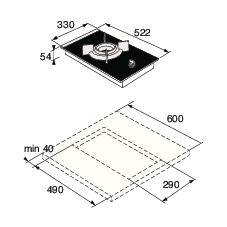 Купить Газовая варочная панель Asko HG1365GB — Фото 2