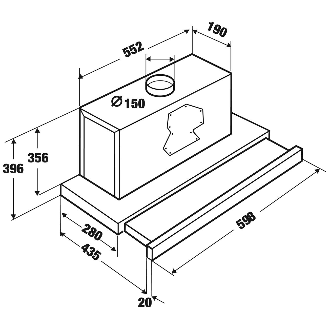 Купить Вытяжка встраиваемая KUPPERSBUSCH DEF 6550.0 E — Фото 2