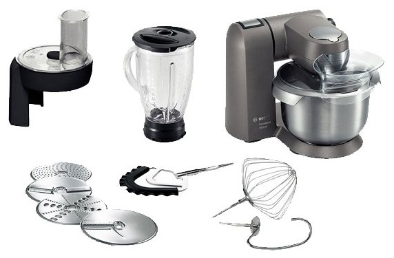 Кухонный комбайн BOSCH MUMXL40G серебристый																		 — описание, фото, цены в интернет-магазине PT Stores