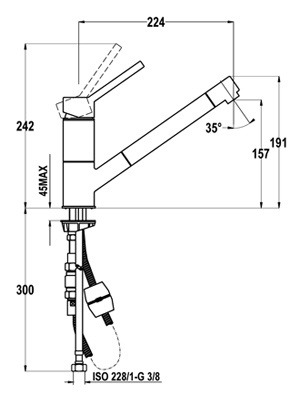 Купить Смеситель TEKA AUK 978 Chrome — Фото 2