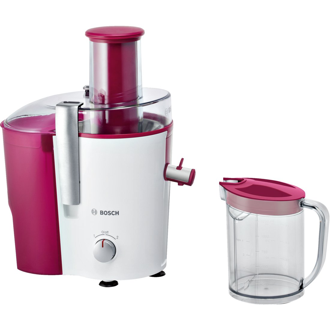 Соковыжималка BOSCH MES 25C0 белый/бордовый																		 — описание, фото, цены в интернет-магазине PT Stores