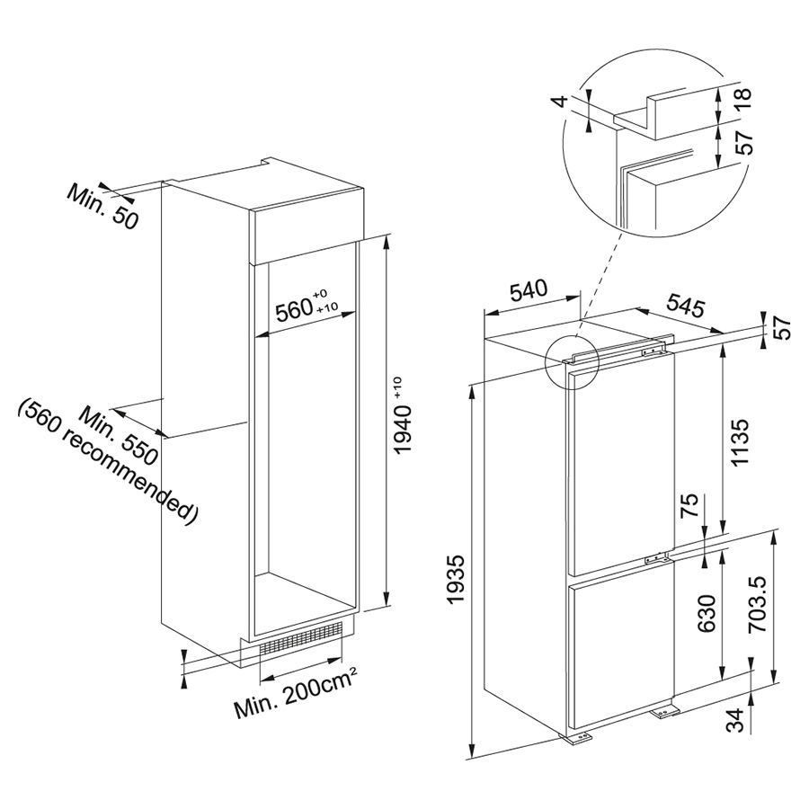 Купить Встраиваемый холодильник FRANKE FCB 360 V NE E (118.0606.723) — Фото 7