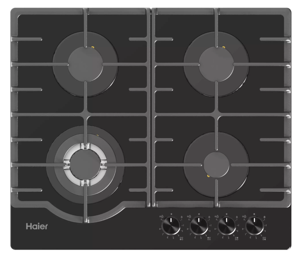 Газовая варочная панель Haier HHX-G64RFVLB																		 — описание, фото, цены в интернет-магазине PT Stores