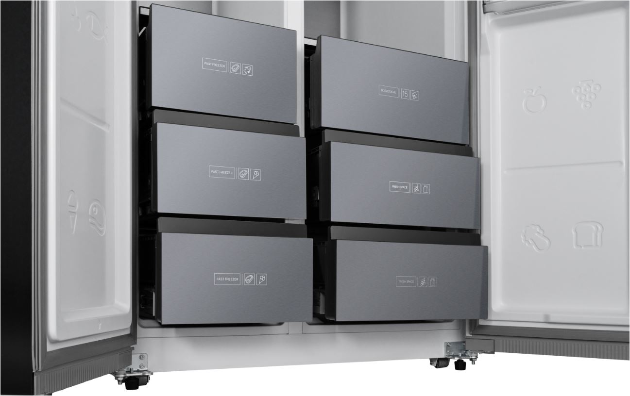 Купить Холодильник Weissgauff WSBS 590 BeG NoFrost Inverter Premium — Фото 3