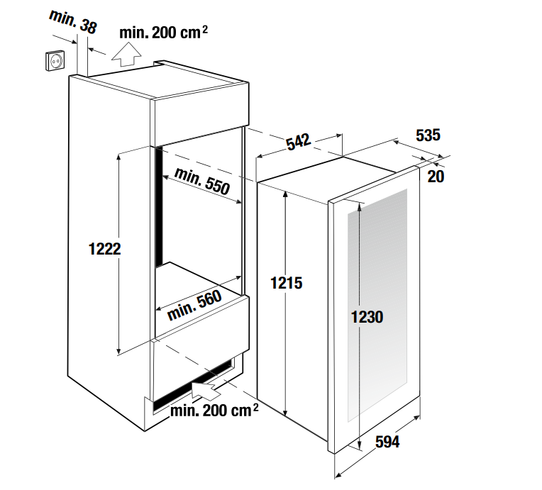 Купить Встраиваемый винный шкаф KUPPERSBUSCH FWK 4800.0 S1 — Фото 2