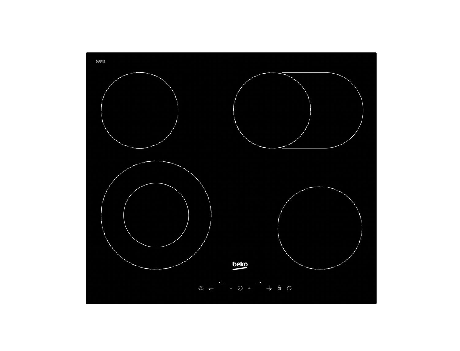 Электрическая варочная панель BEKO HIC 64403 T																		 — описание, фото, цены в интернет-магазине PT Stores