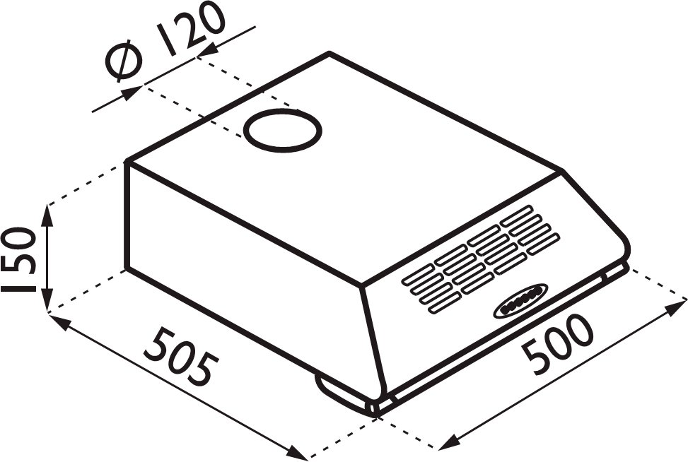 Купить Плоская вытяжка Ardesia Wind 50 X — Фото 3