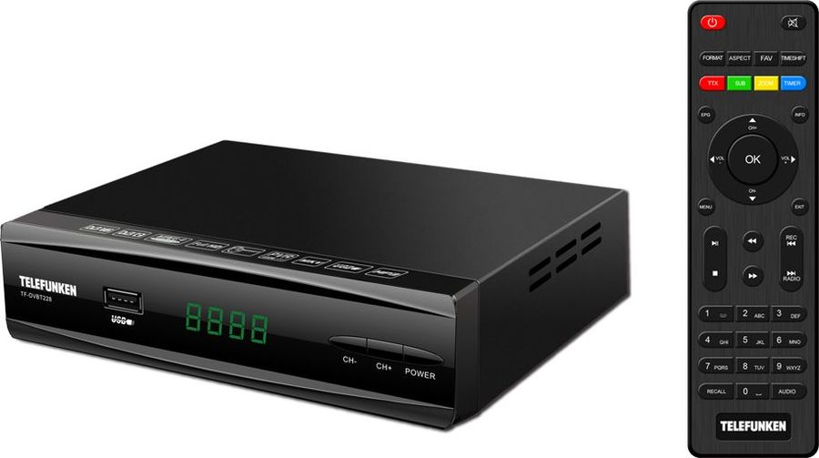ТВ Тюнер TELEFUNKEN TF-DVBT228(ЧЕРНЫЙ)																		 — описание, фото, цены в интернет-магазине PT Stores