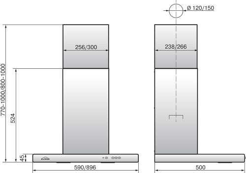 Купить Купольная вытяжка ELIKOR Квадра 60П-430-К3Д антрацит — Фото 2