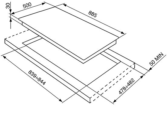 Купить Газовая варочная панель SMEG SRV896AOGH — Фото 2