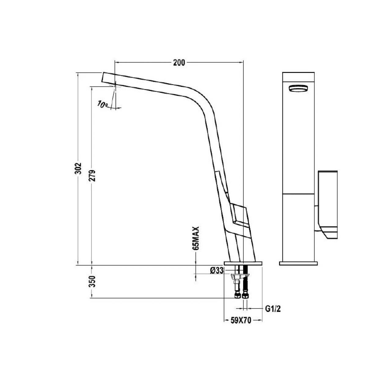 Купить Смеситель TEKA IC 915 WHITE 3/8" — Фото 2