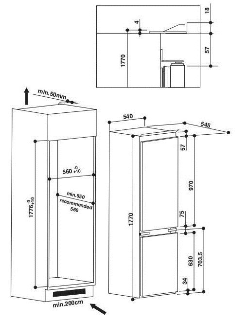 Купить Встраиваемый холодильник Indesit B 18 A1 D/I  — Фото 3