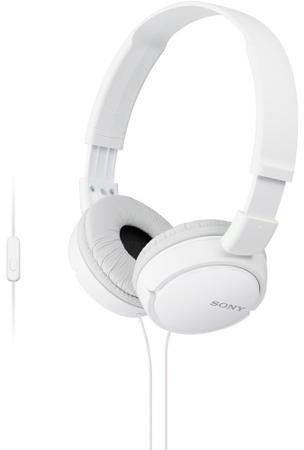 Наушники SONY MDR-ZX110AP белый																		 — описание, фото, цены в интернет-магазине PT Stores