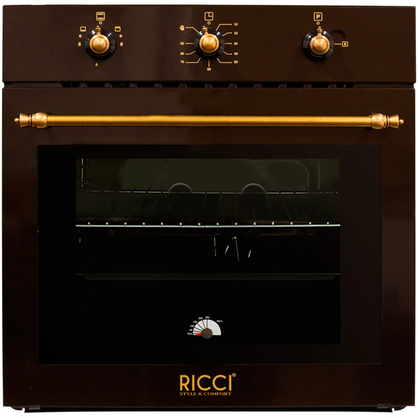 Газовый духовой шкаф RICCI RGO-620BR																		 — описание, фото, цены в интернет-магазине PT Stores