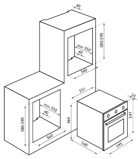 Купить Газовый духовой шкаф Ardesia HX 020 GW — Фото 3