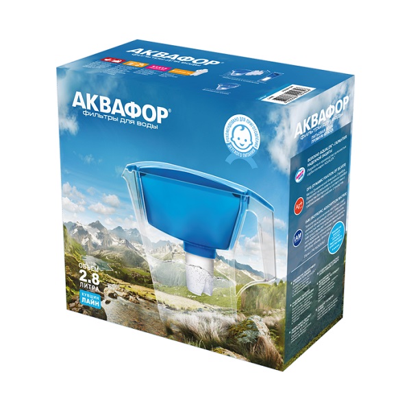 Купить Фильтр для воды АКВАФОР Кувшин ЛАЙН голубой 2,8 л — Фото 6