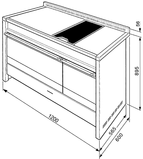 Купить Комбинированная плита SMEG A3-81 — Фото 3