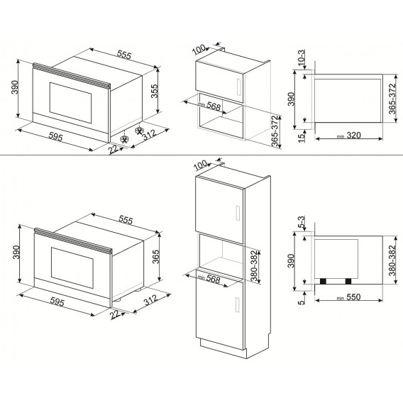 Купить Встраиваемая СВЧ печь Smeg MP122B3 — Фото 3