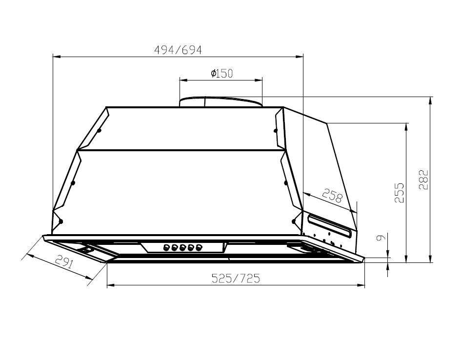 Купить Вытяжка встраиваемая LEX GS Bloc P 900 белый — Фото 5