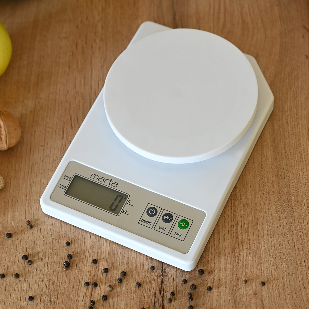 Купить Кухонные весы MARTA MT-1637 белый жемчуг — Фото 6
