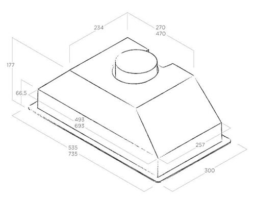 Купить Вытяжка встраиваемая JET AIR VIERA GR/A/52 — Фото 2