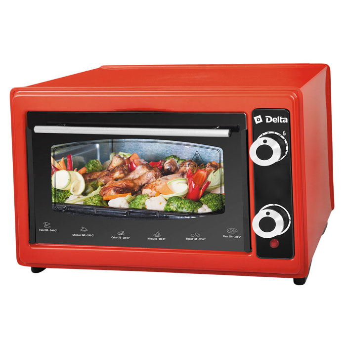 Мини-печь DELTA D-022 new красн																		 — описание, фото, цены в интернет-магазине PT Stores