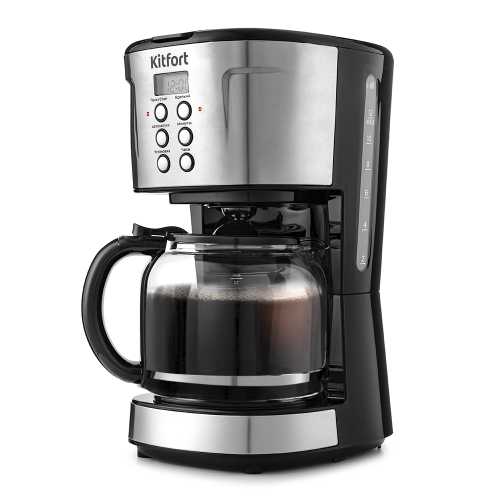 Кофеварка Kitfort КТ-731																		 — описание, фото, цены в интернет-магазине PT Stores