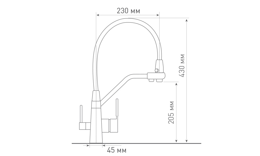 Купить Смеситель Zigmund & Shtain 2200  смеситель ZS ИНД.ВАНИЛЬ — Фото 3